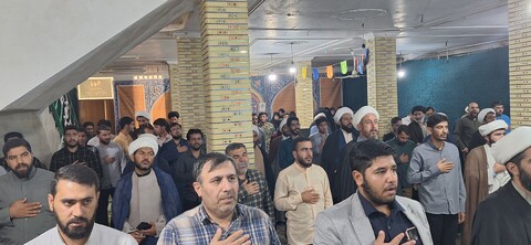 تصاویر| مراسم گرامیداشت سرداران شهید و تحلیل و بررسی پیرامون وضعیت جنگی در حوزه علمیه