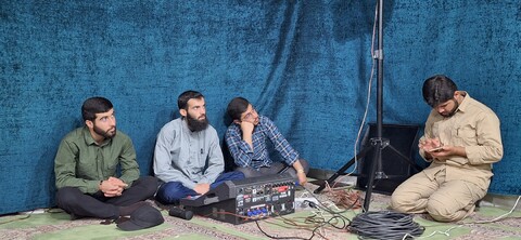 تصاویر| مراسم گرامیداشت سرداران شهید و تحلیل و بررسی پیرامون وضعیت جنگی در حوزه علمیه