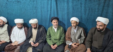 تصاویر| مراسم گرامیداشت سرداران شهید و تحلیل و بررسی پیرامون وضعیت جنگی در حوزه علمیه