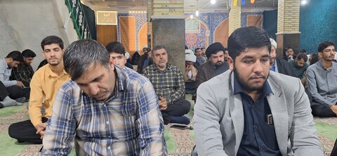 تصاویر| مراسم گرامیداشت سرداران شهید و تحلیل و بررسی پیرامون وضعیت جنگی در حوزه علمیه