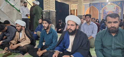 تصاویر| مراسم گرامیداشت سرداران شهید و تحلیل و بررسی پیرامون وضعیت جنگی در حوزه علمیه