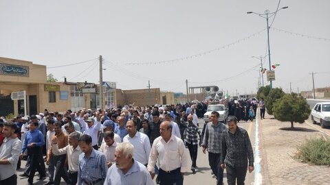 تصاویر/ نمازجمعه و راهپیمایی مردم کشکوئیه