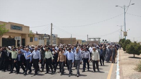 تصاویر/ نمازجمعه و راهپیمایی مردم کشکوئیه