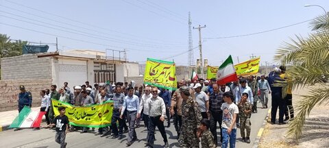 تصاویر/ نماز جمعه و راهپیمایی مردم نودژ