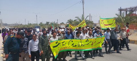 تصاویر/ نماز جمعه و راهپیمایی مردم نودژ