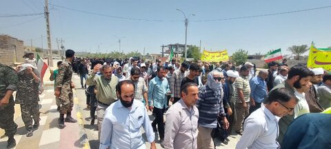 تصاویر/ نماز جمعه و راهپیمایی مردم نودژ