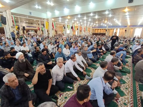 آیین عبادی سیاسی نمازجمعه بوشهر به روایت تصاویر