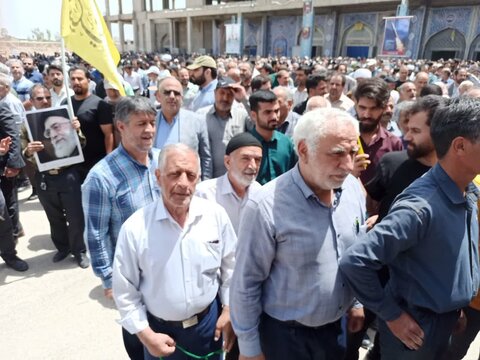 تصاویر/فریاد انزجار مردم انقلابی و شهید پرورشان علیه رژیم صهیونی