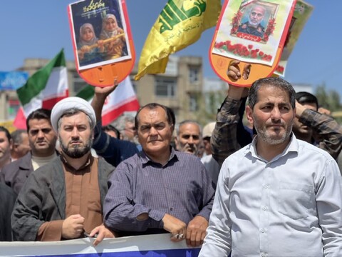 تصاویر/ راهپیمایی جمعه خشم و نصر در بیله سوار