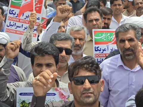 تصاویر/ نماز جمعه و راهپیمایی مردم ریگان