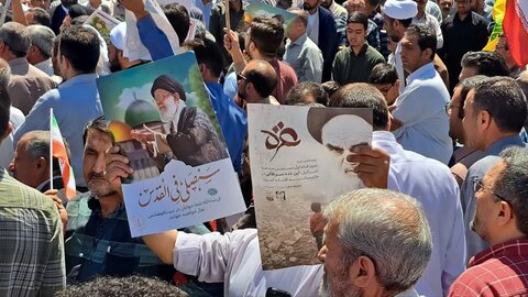 تصاویر/ حضور پرشور و دشمن شکن مردم انقلابی میاندوآب در راهپیمایی جمعه خشم