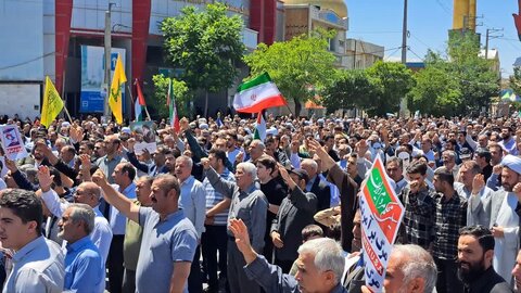 تصاویر/ حضور پرشور و دشمن شکن مردم انقلابی میاندوآب در راهپیمایی جمعه خشم