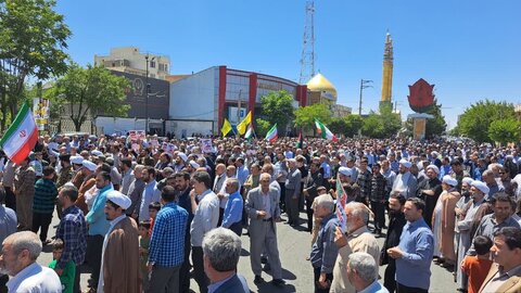 تصاویر/ حضور پرشور و دشمن شکن مردم انقلابی میاندوآب در راهپیمایی جمعه خشم