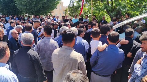 تصاویر/ تشییع پیکر مطهرشهید"مهدی فیضیان" در شهرستان شاهین دژ