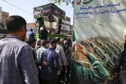 تصاویر/تشییع پیکر مطهر سه تن از شهدای حمله تروریستی صهیونیستی در اهواز