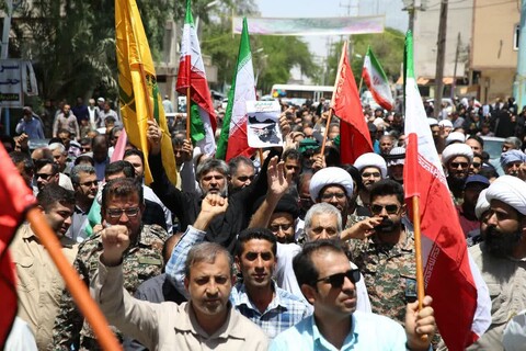 تصاویر/حماسه حضور مردم بندر امام خمینی (ره)