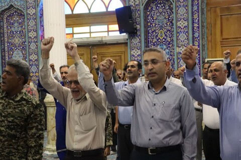 نماز جمعه خارگ به روایت تصویر