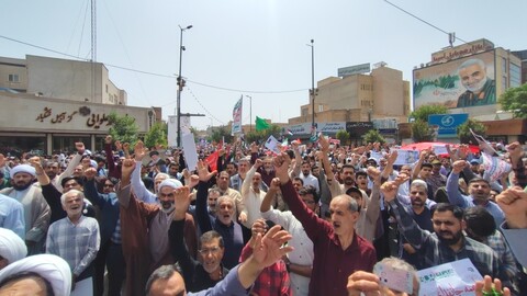 تصاویر/ راهپیماییِ پرشکوه جمعهٔ خشم و نصر در قم