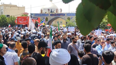 تصاویر/ راهپیماییِ پرشکوه جمعهٔ خشم و نصر در قم