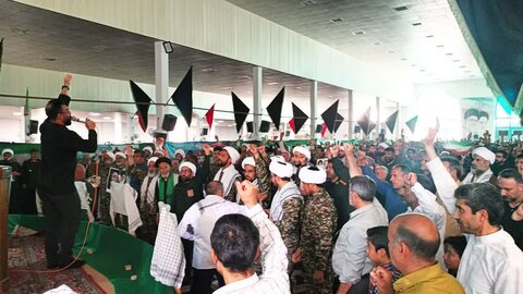 تصاویر/حضورامام جمعه همراه روحانیون و طلاب آران و بیدگل در محکومیت جنایات رژیم ظالم صهیونیستی