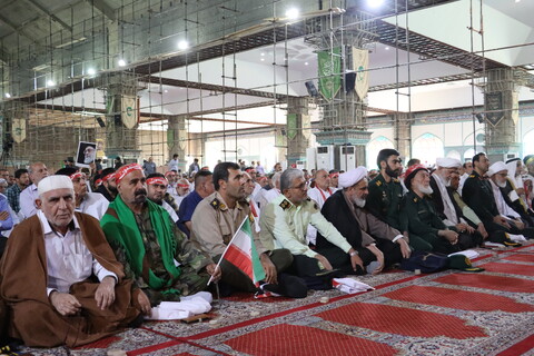 نماز جمعه پر صلابت اهواز به امامت نماینده ولی فقیه در خوزستان