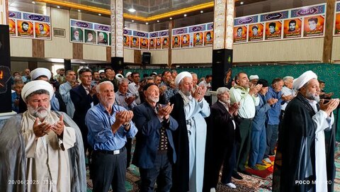 تصاویر/ اقامه نماز جمعه شهر کشاورز