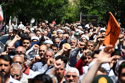 تصاویر/ راهپیمایی ضدصهیونیستی مردم ماکو