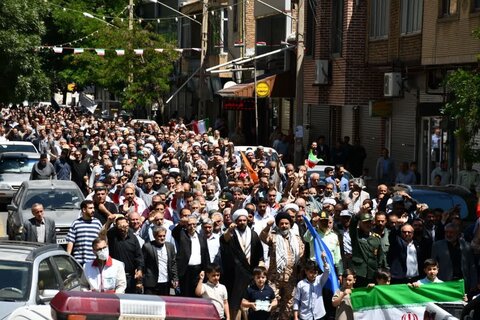 تصاویر/ راهپیمایی ضدصهیونیستی مردم ماکو