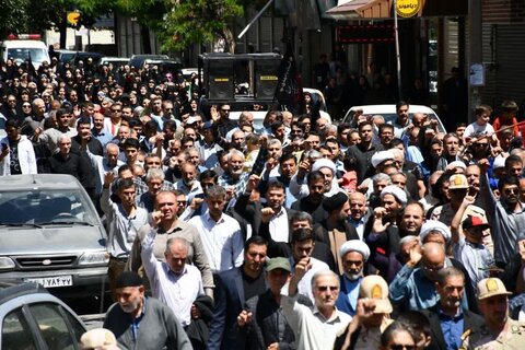 تصاویر/ راهپیمایی ضدصهیونیستی مردم ماکو