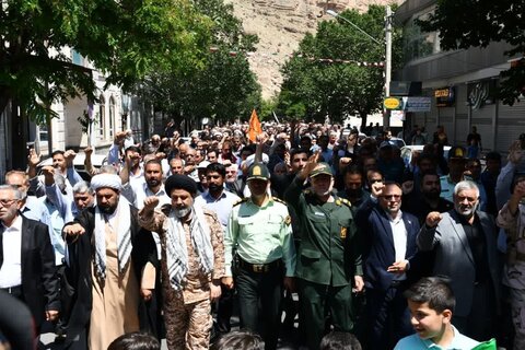 تصاویر/ راهپیمایی ضدصهیونیستی مردم ماکو