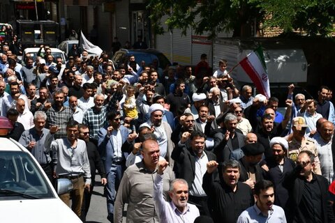 تصاویر/ راهپیمایی ضدصهیونیستی مردم ماکو