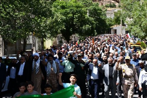 تصاویر/ راهپیمایی ضدصهیونیستی مردم ماکو