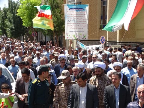 تصاویر/ حضور پرشور و دشمن شکن مردم انقلابی چهاربرج در راهپیمایی جمعه خشم و نصر