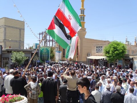 تصاویر/ حضور پرشور و دشمن شکن مردم انقلابی چهاربرج در راهپیمایی جمعه خشم و نصر