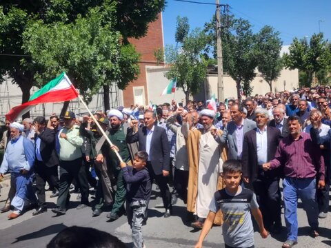 تصاویر/ حضور پرشور مردم شهرستان چایپاره در راهپیمایی «خشم و نصر» بعد از نماز جمعه