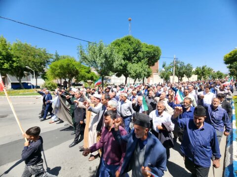 تصاویر/ حضور پرشور مردم شهرستان چایپاره در راهپیمایی «خشم و نصر» بعد از نماز جمعه