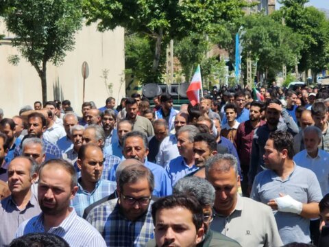 تصاویر/ حضور پرشور مردم شهرستان چایپاره در راهپیمایی «خشم و نصر» بعد از نماز جمعه