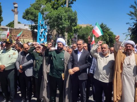 تصاویر/ حضور پرشور مردم شهرستان چایپاره در راهپیمایی «خشم و نصر» بعد از نماز جمعه