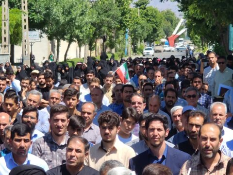 تصاویر/ حضور پرشور مردم شهرستان چایپاره در راهپیمایی «خشم و نصر» بعد از نماز جمعه