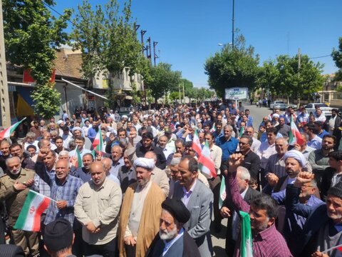 تصاویر/ حضور پرشور مردم شهرستان چایپاره در راهپیمایی «خشم و نصر» بعد از نماز جمعه