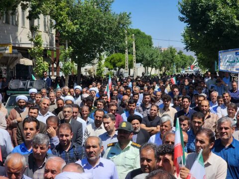 تصاویر/ حضور پرشور مردم شهرستان چایپاره در راهپیمایی «خشم و نصر» بعد از نماز جمعه