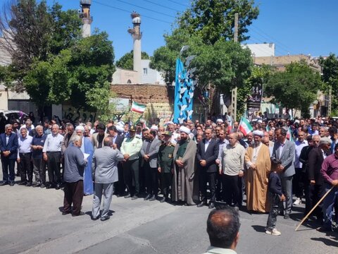 تصاویر/ حضور پرشور مردم شهرستان چایپاره در راهپیمایی «خشم و نصر» بعد از نماز جمعه