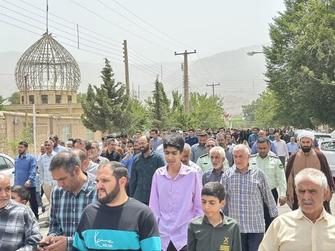 تصاویر/ نماز جمعه و راهپیمایی مردم گلباف