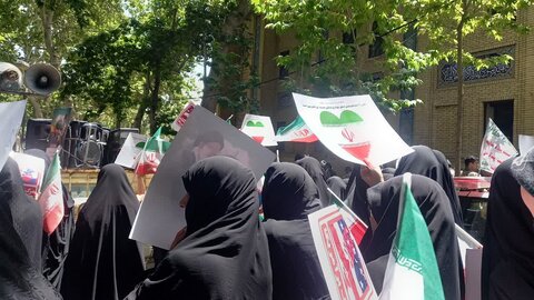 تصاویر/حضور طلاب مدرسه علمیه فاطمیه محلات در راهپیمایی علیه رژیم منحوس صهیونیستی