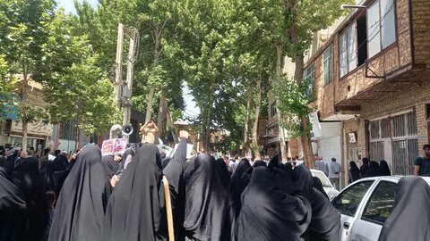 تصاویر/حضور طلاب مدرسه علمیه فاطمیه محلات در راهپیمایی علیه رژیم منحوس صهیونیستی