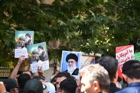 تصاویر/ خروش پرشور و حماسی مردم شهرستان خوی در جمعه خشم و نصر