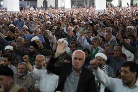 تصاویر/  تشییع 5 شهید استان قم در حملات رژیم صهیونیستی در راهپیمای جمعه های "خشم و نصر"