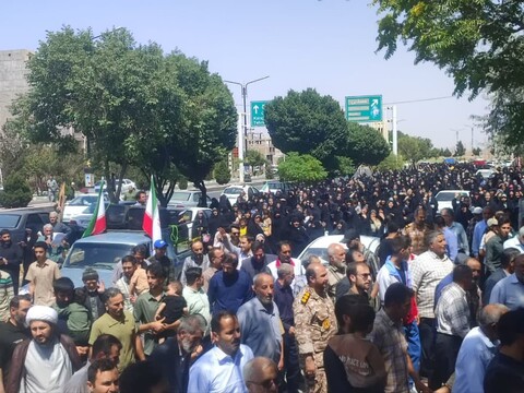 راهپیمایی  محکومیت جنایات رژیم صهیونسیتی در اشتهارد