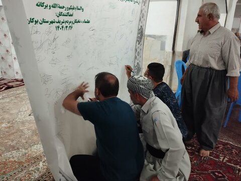 تصاویر/ امضای بیانیه محکومیت تجاوزات رژیم صهیونیستی و حمایت از رهبر انقلاب و نیروهای نظامی در نماز جمعه های اهل سنت آذربایجان غربی