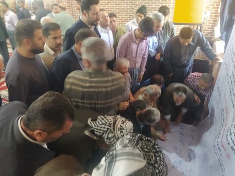 تصاویر/ امضای بیانیه محکومیت تجاوزات رژیم صهیونیستی و حمایت از رهبر انقلاب و نیروهای نظامی در نماز جمعه های اهل سنت آذربایجان غربی